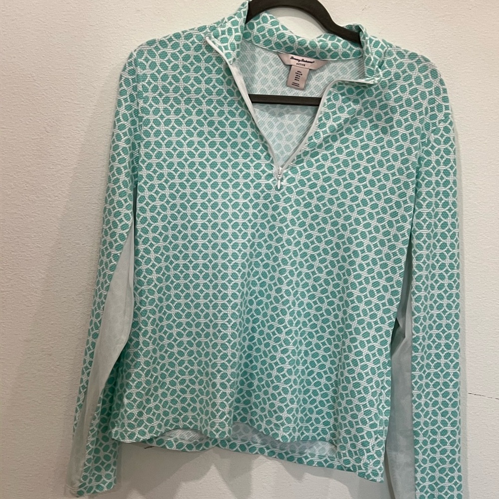 Tommy Bahama Aqua and White Activewear